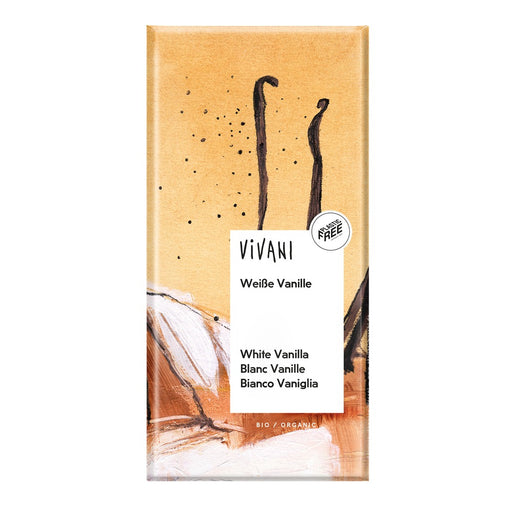 Vivani White Choc with Bourbon Vanill 80g