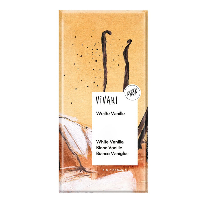 Vivani White Choc with Bourbon Vanill 80g