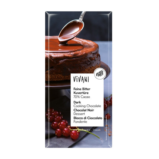 Vivani Dark Cooking Chocolate Bar 150g