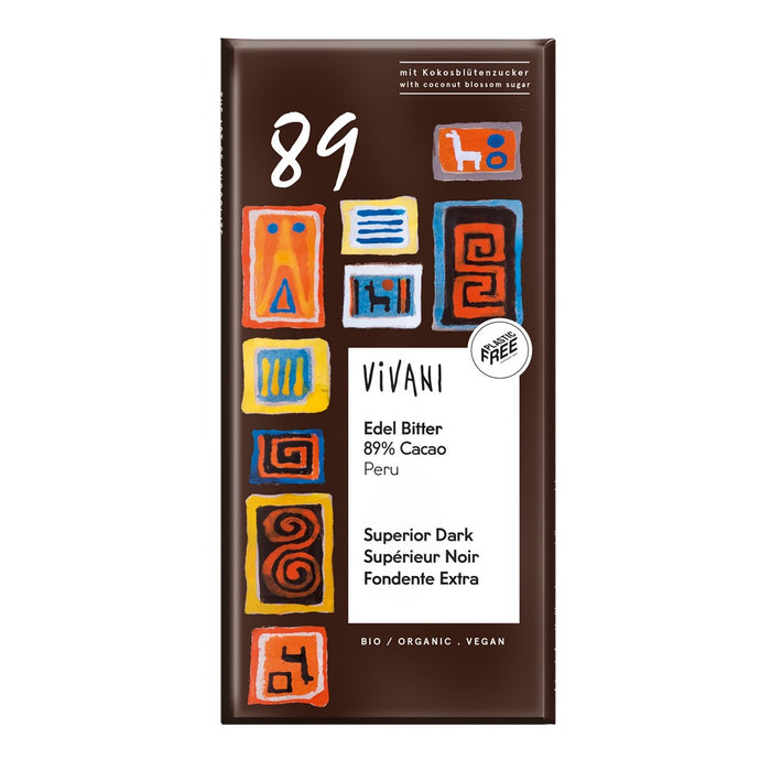Vivani Superior Dark 89% Cacao Peru 80g