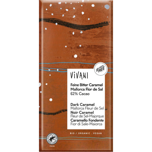 Vivani Dark Caramel,62%, Fleur de Sel 80g