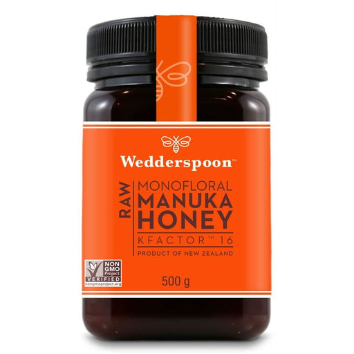Wedderspoon RAW Manuka Honey KFactor 16 500g