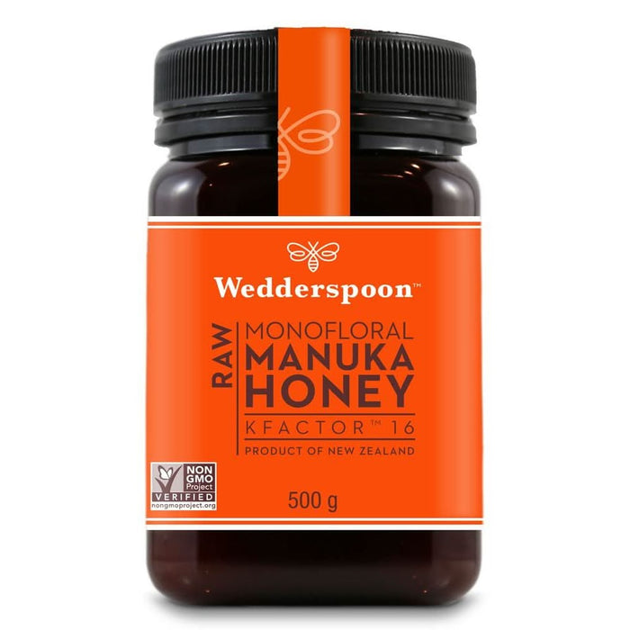 Wedderspoon RAW Manuka Honey KFactor 16 500g