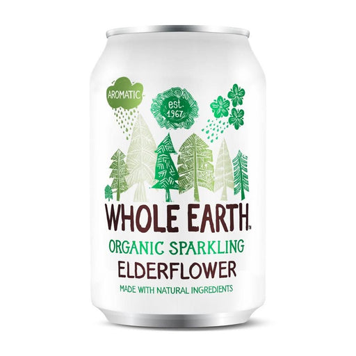 Whole Earth Organic Sparkling Elderflower 330ml
