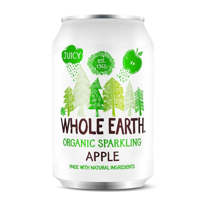 Whole Earth Org Light Sparkling Apple 330ml