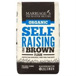 W H Marriage Org Light Brown Self Raising 1KG