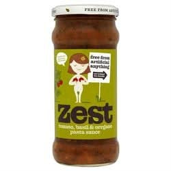 Zest Tom Basil Oregano Pasta Sauce 340g