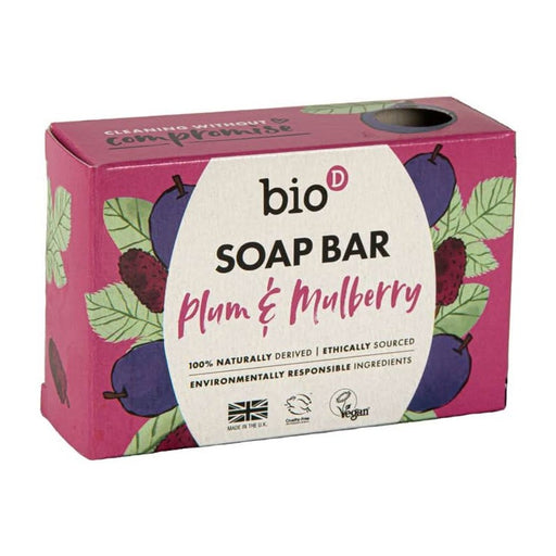 Bio-D Plum & Mulberry Soap Bar 90g