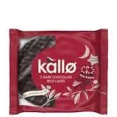 Kallo Dark Chocolate Topped Rice Cake 33g
