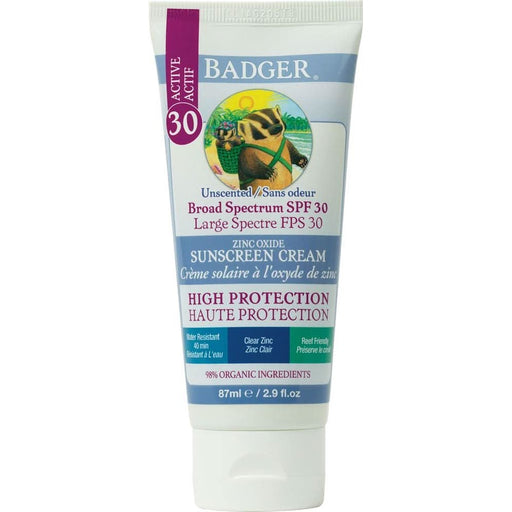 Badger Sunscreen Clear Zinc SPF 30 82g