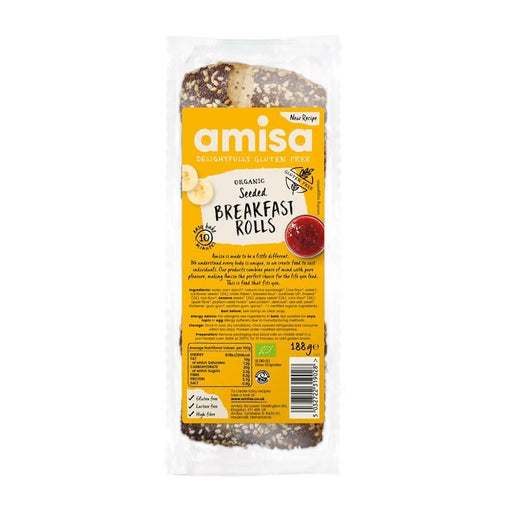 Amisa Organic Seeded Breakfast Rolls 188g