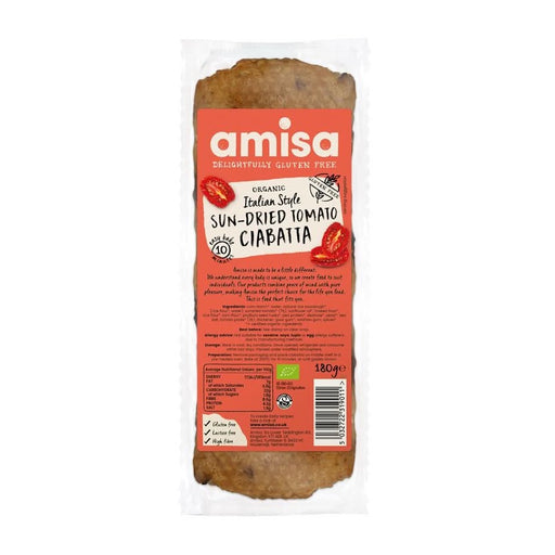 Amisa Organic Sun Tomato Ciabatta 180g