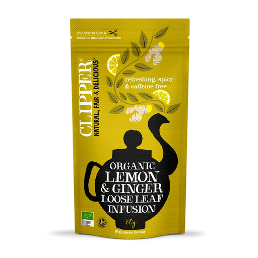 Clipper Lemon Ginger Loose Tea 80g