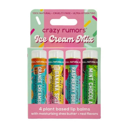 Crazy Rumors Ice Cream Mix-4 Lip Balm Set 17g