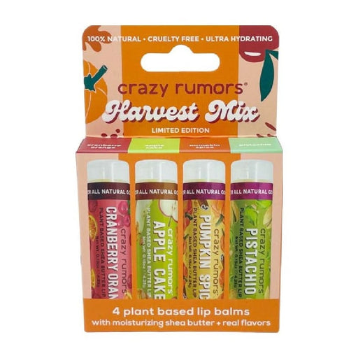 Crazy Rumors Harvest Mix - 4 lip balm set 17g
