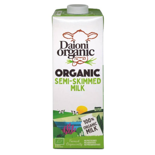 Daioni Organic Semi-Skimmed UHT 1L