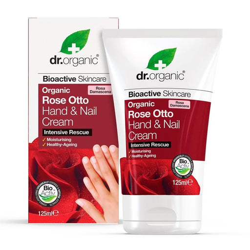 Dr Organic Rose Otto Hand & Nail Cream 125ml