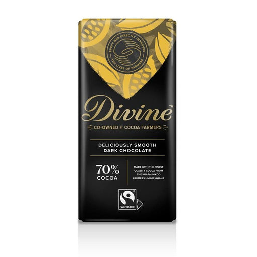 Divine Chocolate 70% Dark Chocolate 90g
