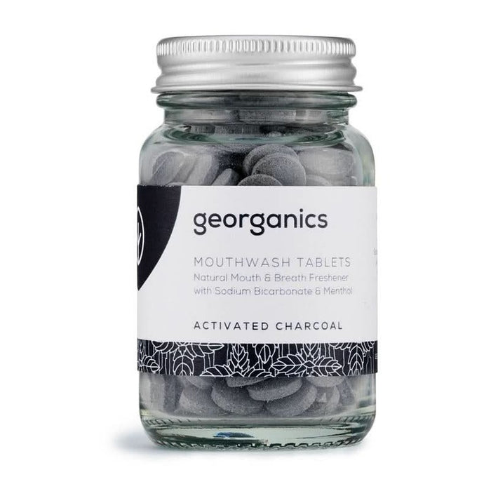 Georganics Mouthwash Tablets - Charcoal 180 tablets