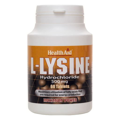 HealthAid L-Lysine HCI 500mg 60 Tablets