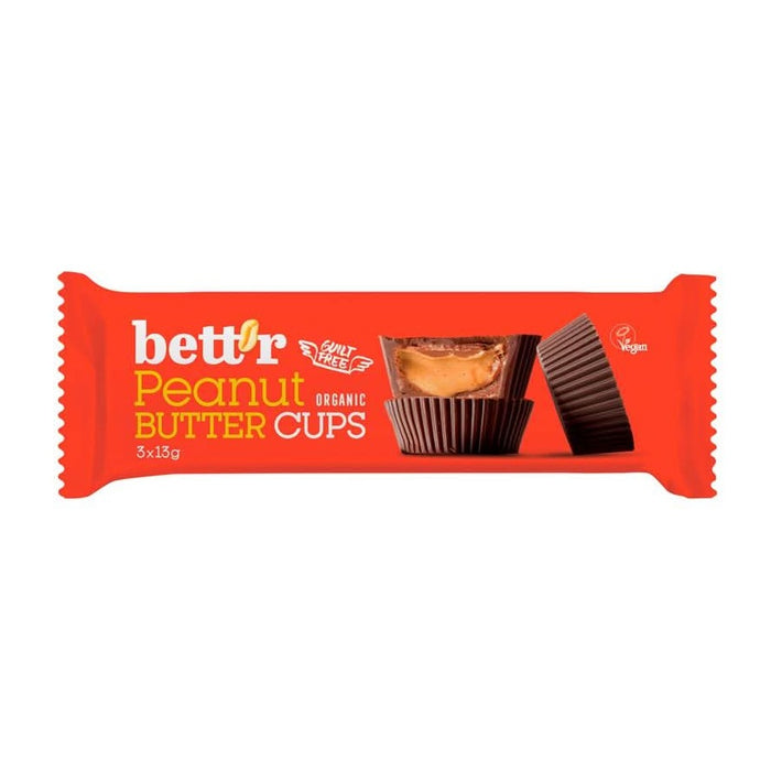 Bettr Nut Butter Cups Peanut Cr?am 39g