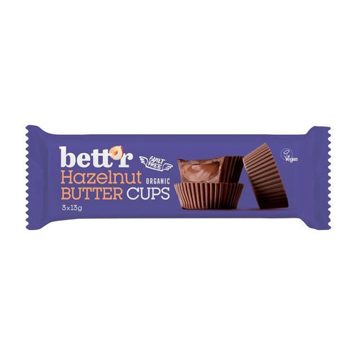 Bettr Nut Butter Cups with Hazelnut 39g