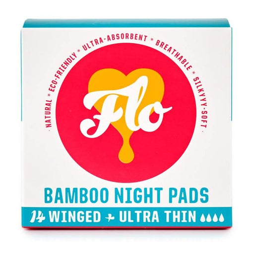 Here We Flo Bamboo Night Pad Pack (14pads) 16pads