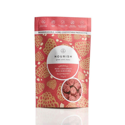 Nourish Raspberry Coconut Mini Bites 110g