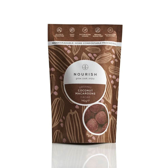 Nourish Organic Cacao Macaroons 140g