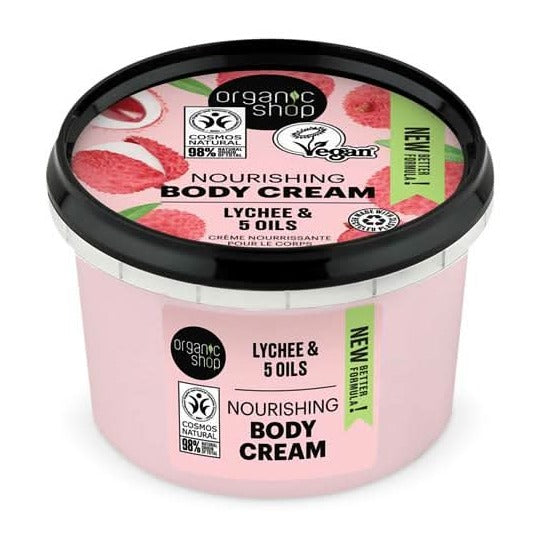 Organic Shop Nourishing Body Cream Lychee 250ml