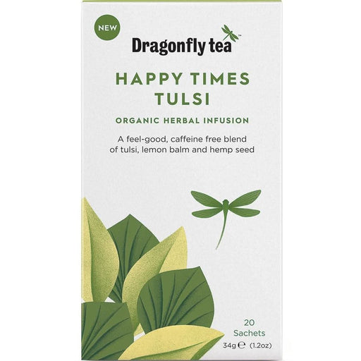 Dragonfly Tea Happy Times Tulsi Herbal 20 Bags