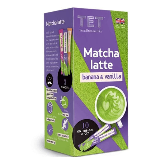 True English Tea Matcha Banana & Vanilla Latte 10 x 10g Sachets