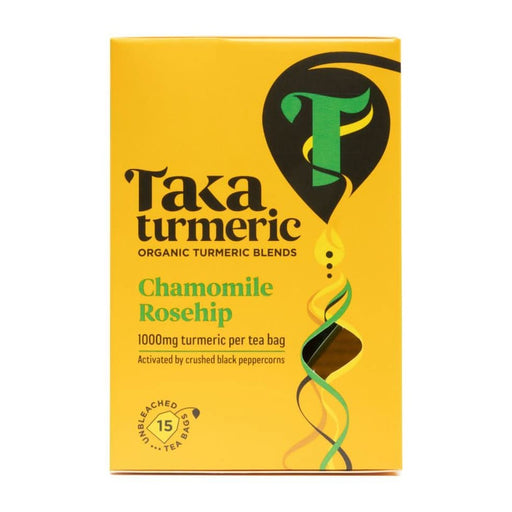 Taka Turmeric Organic Chamomile Rosehip Tea 15 Bags