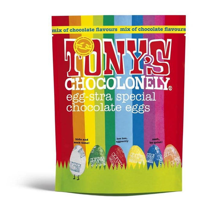 Tonys Chocolonely Mixed Easter Egg Pouch 255g