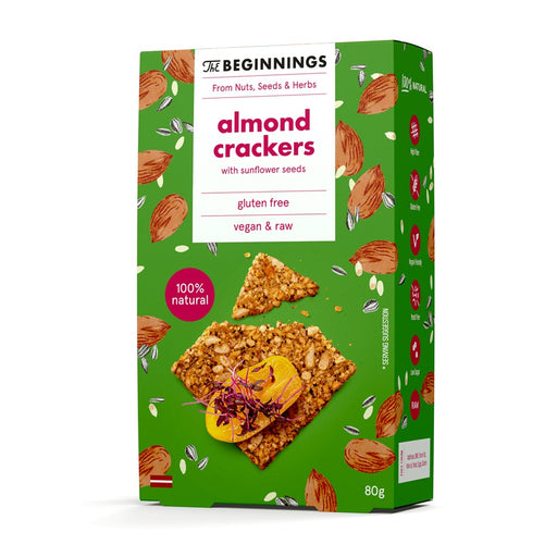 The Beginnings Almond Crackers 80g