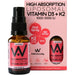 Well Actually Vitamin D3 (2000IU's) + K2 Strawberry & Rhubarb Flavour 25ml