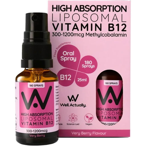 Well Actually Vitamin B12 Methycobalamin Very Berry Flavour 25ml