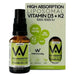Well Actually Vitamin D3 (2000IU's) + K2 Lime Crush Flavour 25ml