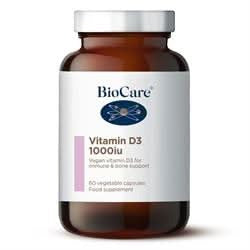 Biocare Vitamin D3 1000iu 60 Capsules