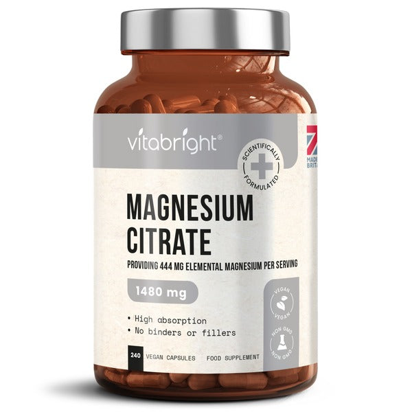 Vitabright Magnesium Citrate 1480mg 240 Capsules