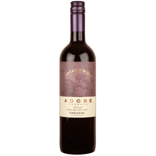 Adobe Reserva Merlot 750ml - Organic Rapel Valley Red Wine