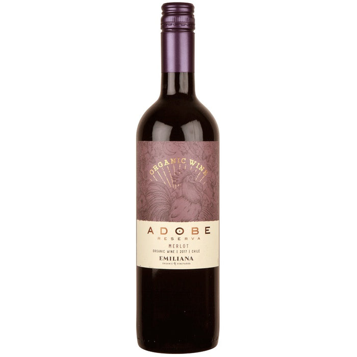 Adobe Reserva Merlot 750ml - Organic Rapel Valley Red Wine