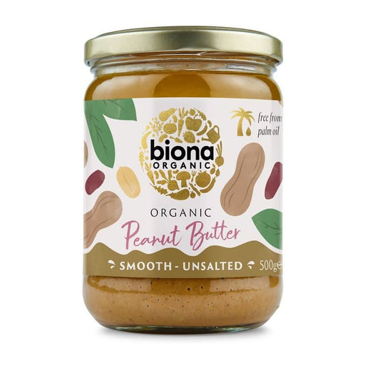 Biona Organic Smooth Peanut Butter 500g
