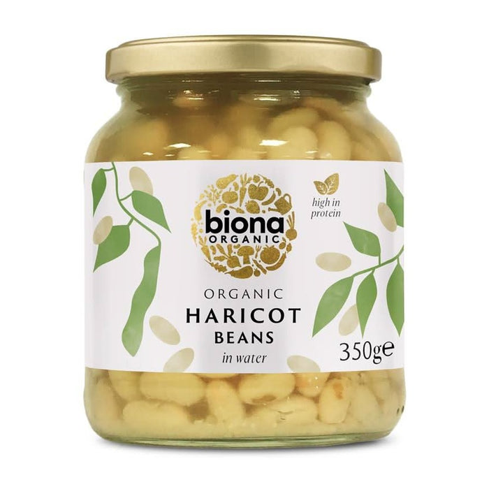 Biona Organic Haricot Beans in Jar 350g