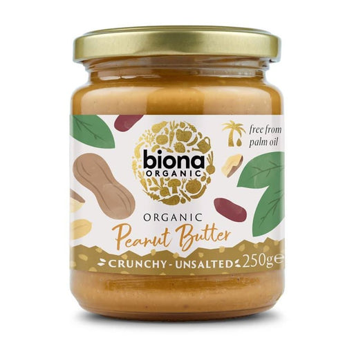 Biona Peanut Butter Crunchy - No Salt 250g