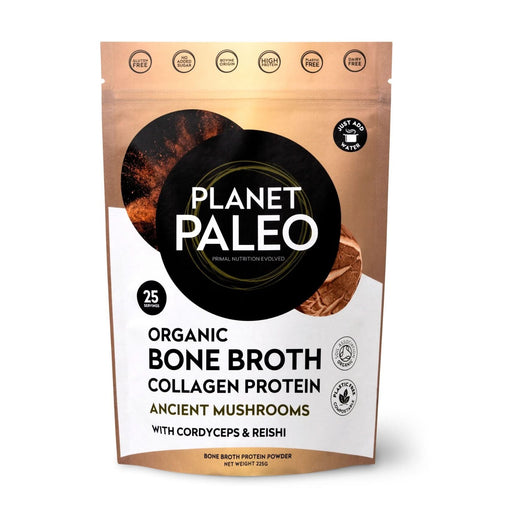 Planet Paleo Organic Bone Broth Ancient Mushrooms 225g