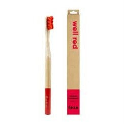 From Earth to Earth Tooth Brush Red Medium