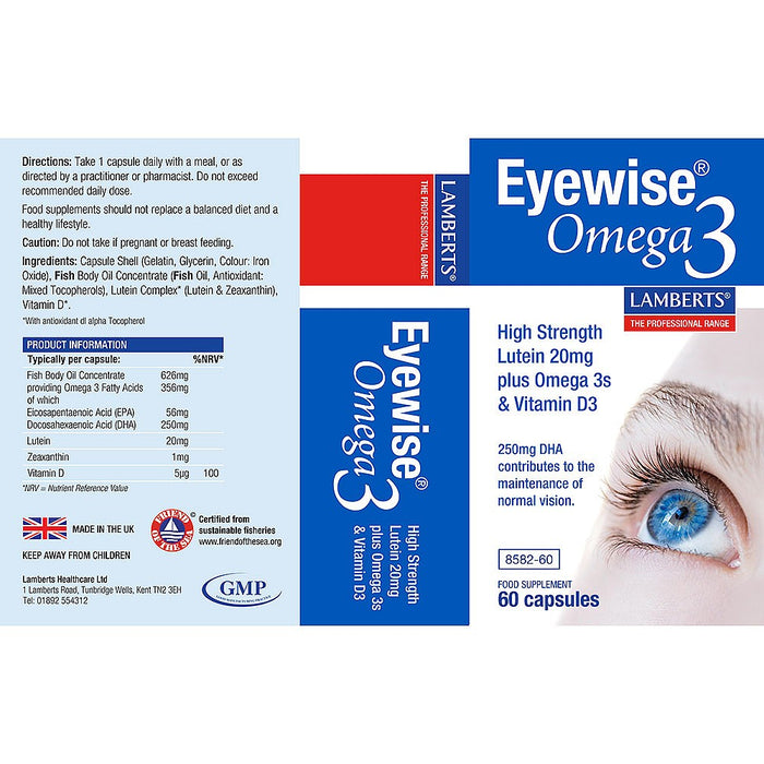 Lamberts Eyewise Omega 3 60 Tablets