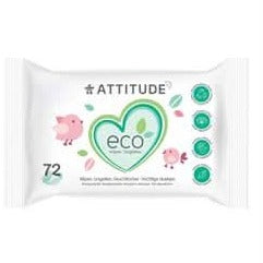 Attitude Baby Wipes 72 Wipes