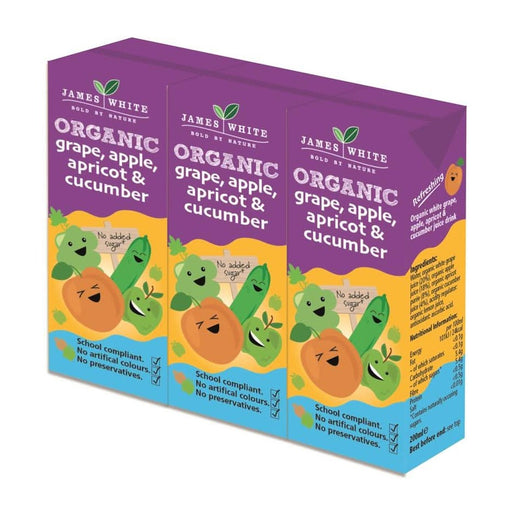 James White Grape Apple Cucumber Juice 200ml